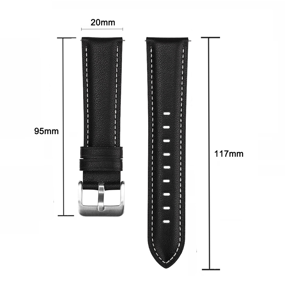 20 มม.22 มม.แฟชั่นสายหนังสําหรับ Samsung Galaxy Watch 7 FE 6 5 4 3/Watch6 คลาสสิก 43 มม.47 มม./Active 2 40 มม.44 มม./เกียร์ S3