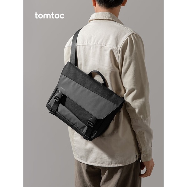 [Authentic]tomtoc Geometric Crossbody Bag T27 6.5L Large Capacity Fashion Casual Messenger Bag