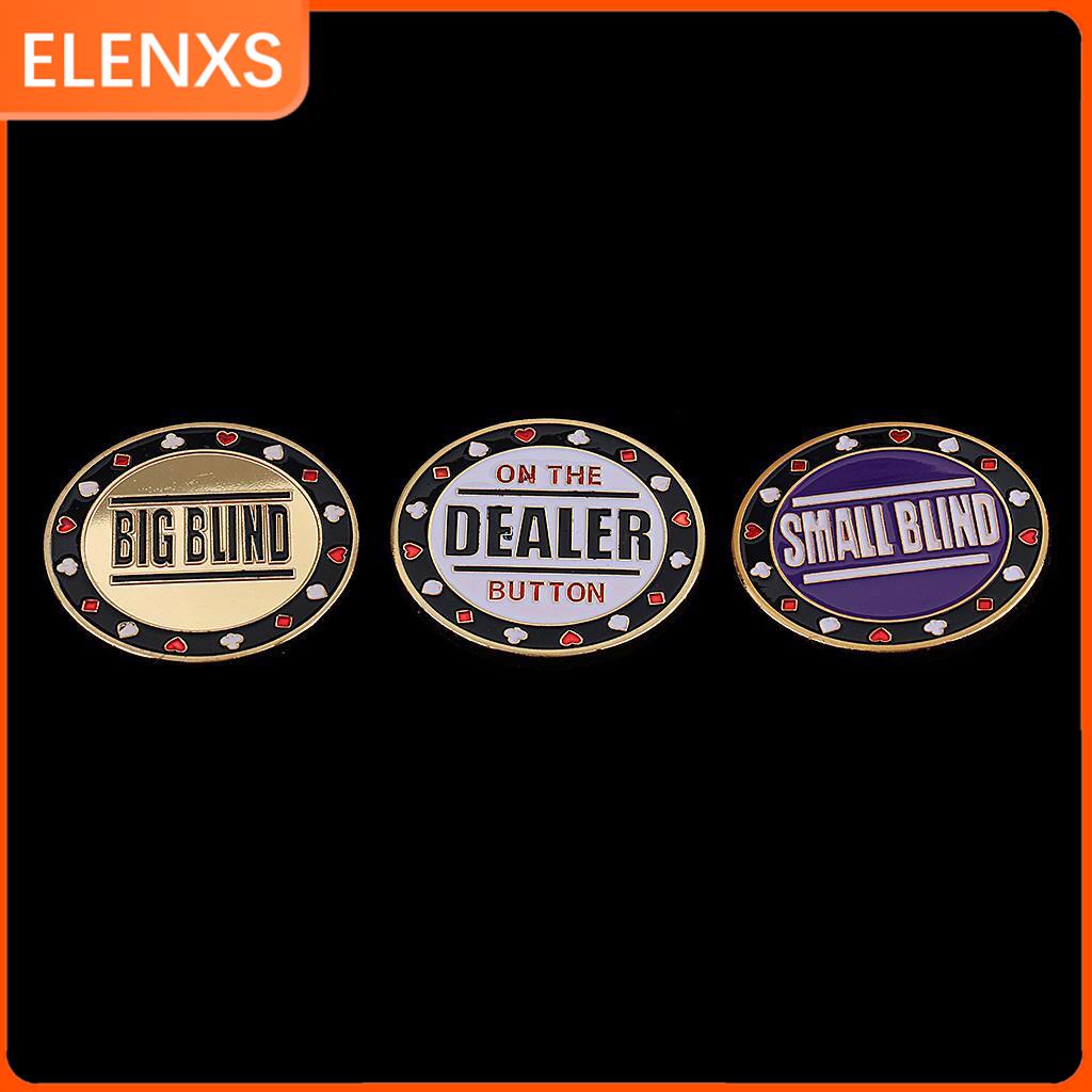 ชุดชิปโป๊กเกอร์การ์ดโป๊กเกอร์ 1/2/3 1 Dealer 1 ขนาดเล็ก 1 ชิ้น