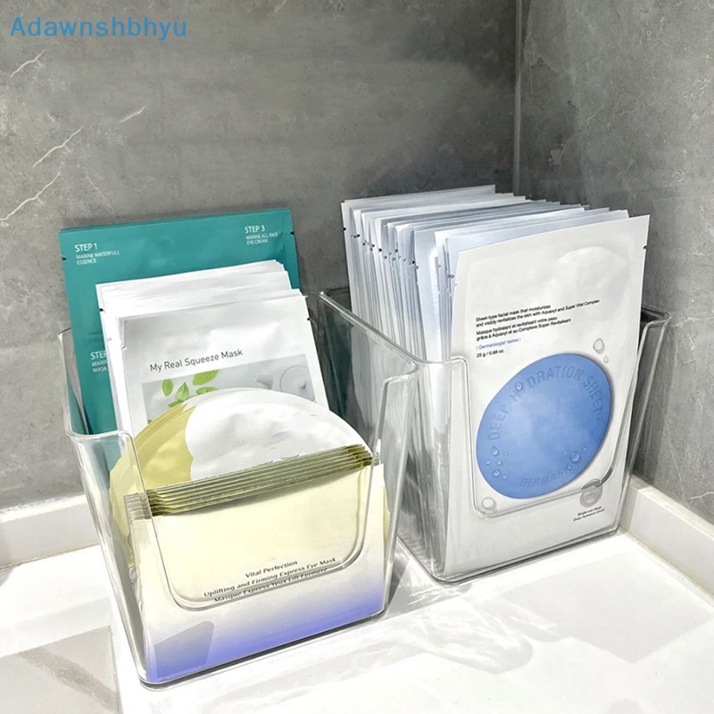 Adhyu กล่องเก็บมาสก์หน้า รูปตัว U สําหรับตู้เย็น ผัก ผลไม้ เครื่องสําอาง