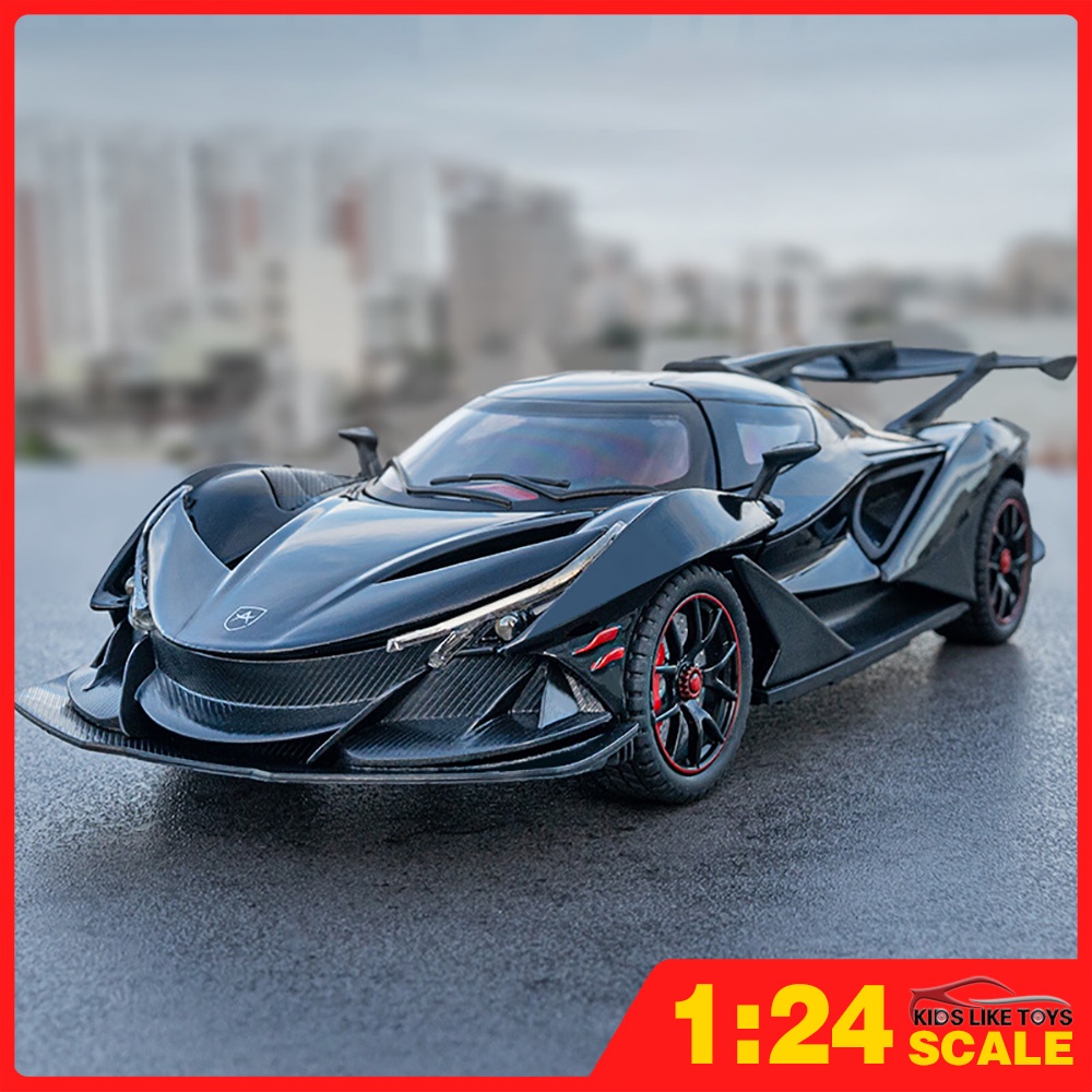 Klt โมเดลรถยนต์ Apollo IE Supercar 1:24 โลหะผสม ของเล่นสําหรับเด็ก