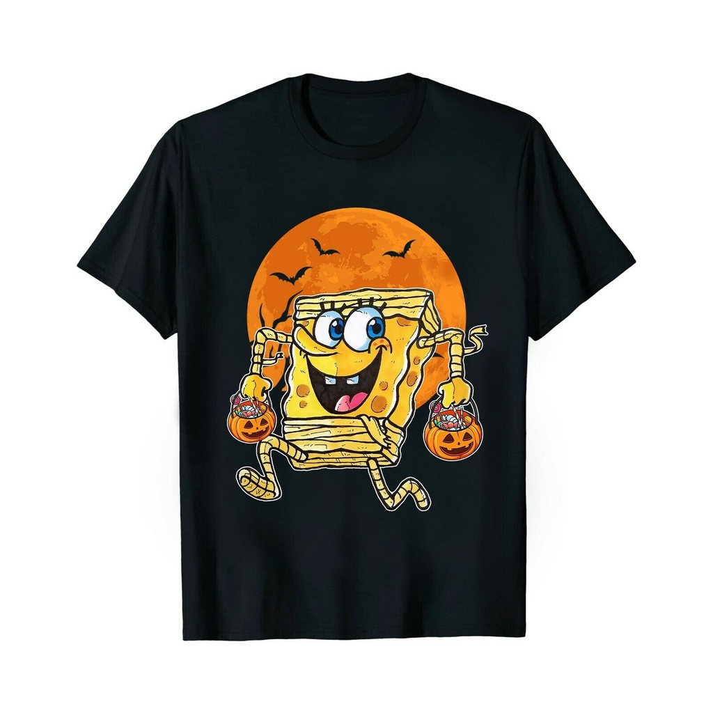 พร้อมส่ง Gildan เสื้อยืด พิมพ์ลาย Spongebob Mummy Halloween คุณภาพสูง สําหรับคุณแม่