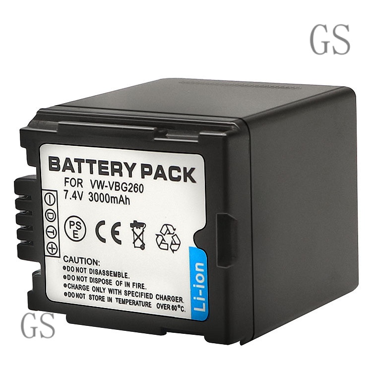 GS Compatible with Panasonic Panasonic VW-VBG260 Camera Digital Camera Battery Lithium Battery