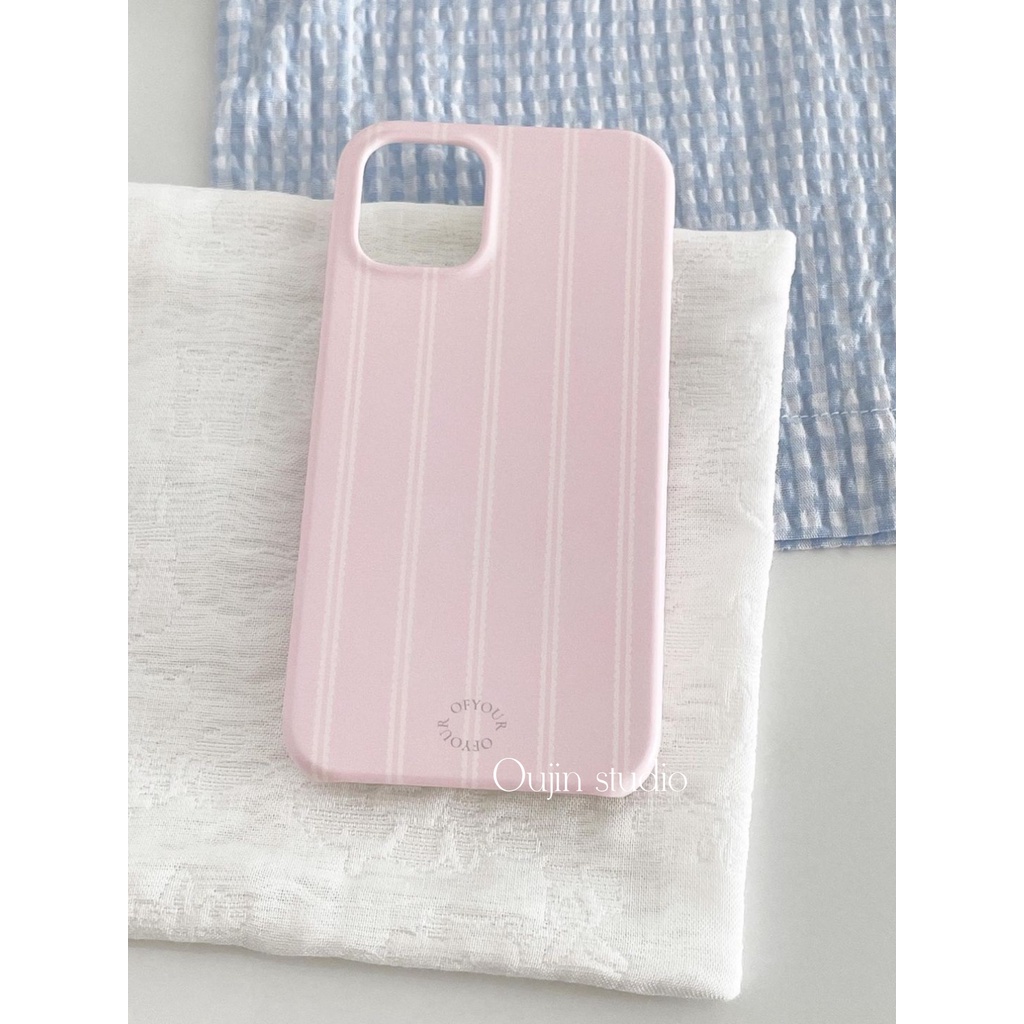 เกาหลีเกาหลี ins Niche Gentle Temperament Girl สีชมพู Simple English Film เหมาะสําหรับ 16/15pro/14promax/13/12/11 เคสโทรศัพท์ป้องกันกรณี Hard Case