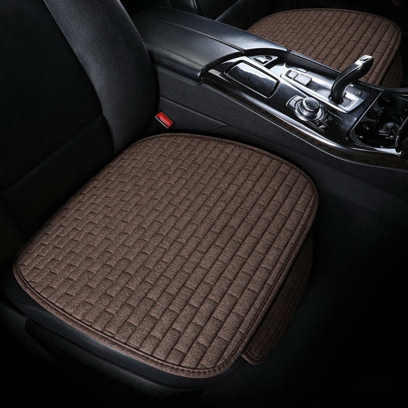 🚗 ผ้าคลุมเบาะรถยนต์ วัสดุผ้าลินิน ระบายอากาศ เบาะรองนั่งรถยนต์ ชุดคลุมเบาะ - รูปที่ 5