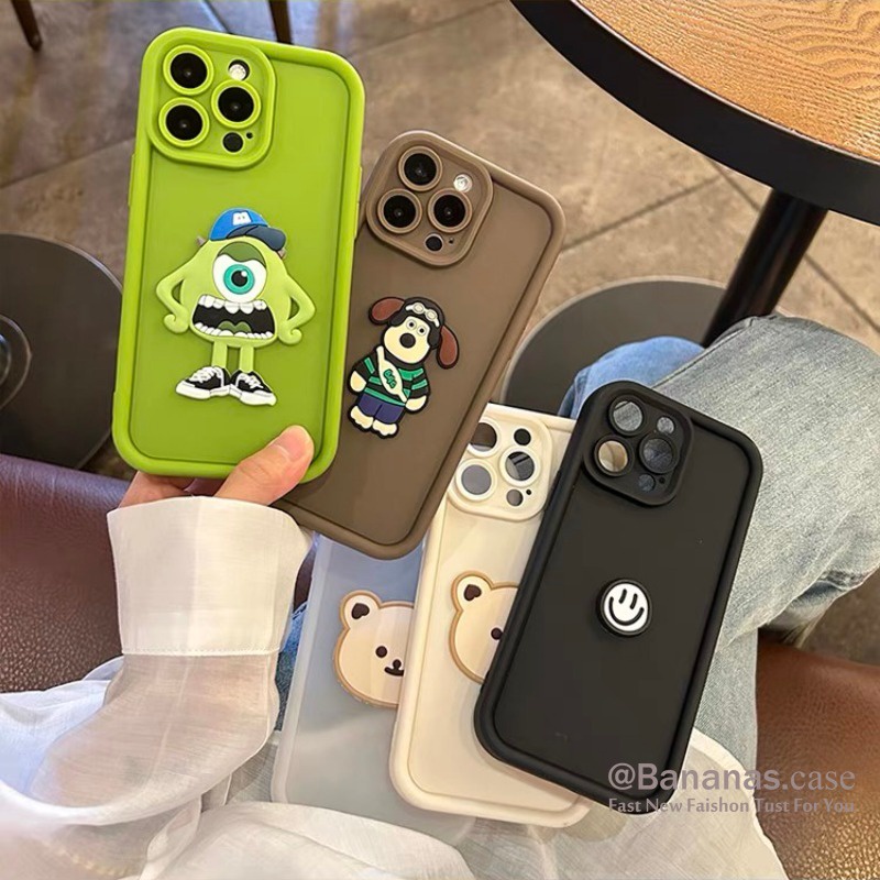 เคสโทรศัพท์มือถือแบบนิ่ม ลายการ์ตูน 3D DIY สําหรับ iPhone 15 14 13 12 11 Pro Max X Xr Xs Max 7 8 Plus SE2020