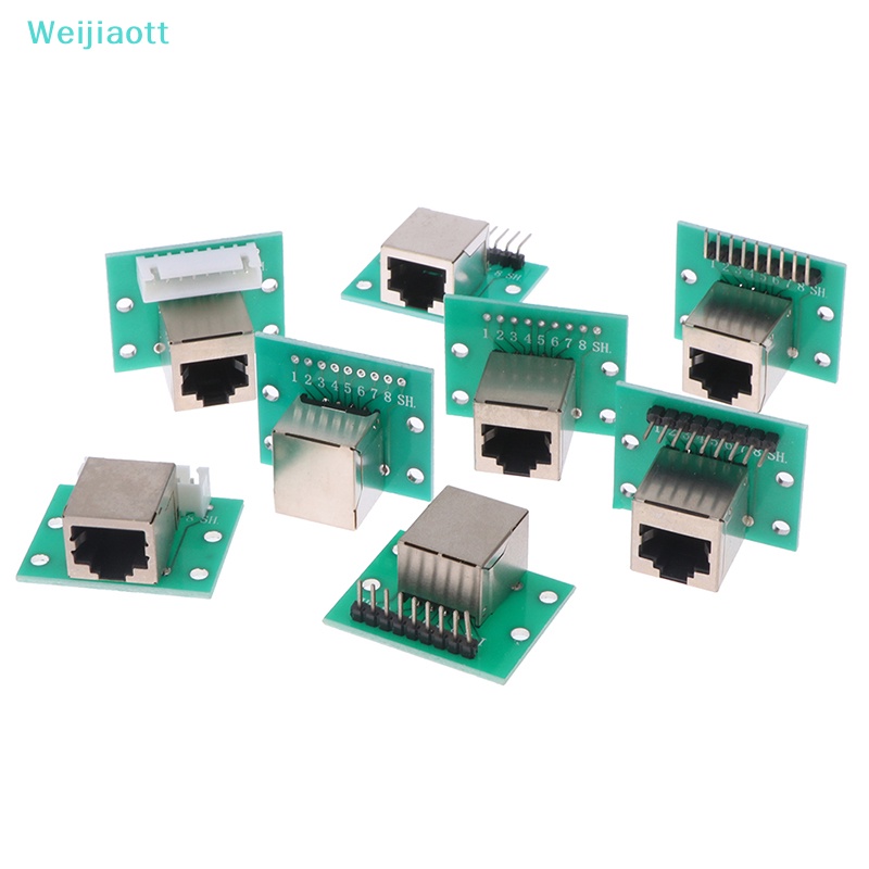 【Weijiaott】บอร์ดอะแดปเตอร์เครือข่าย Rj45 XH2.54 บอร์ดเบรกเอาท์ หัวเข็ม 1 ชิ้น【AO】