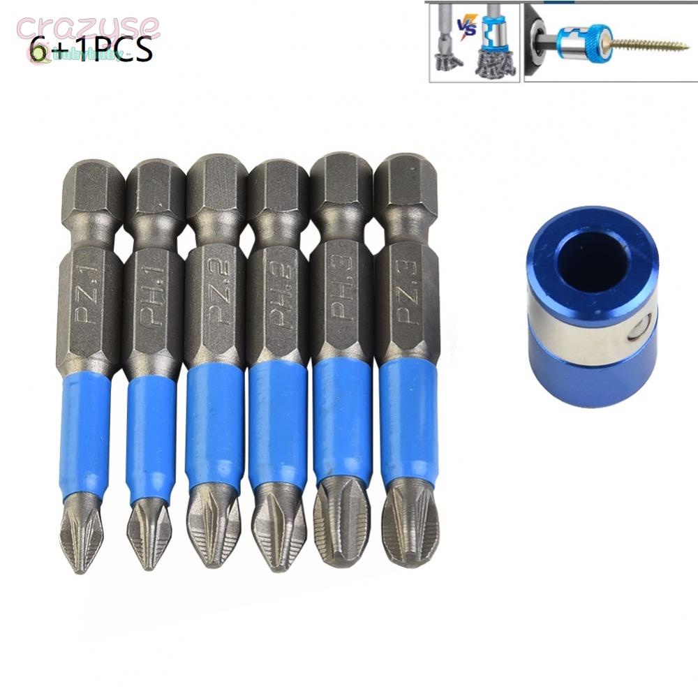 ดอกไขควงแม่เหล็ก กันลื่น PH1 PZ1 PH2 PZ2 PH3 PZ3 6 ชิ้น ต่อชุด