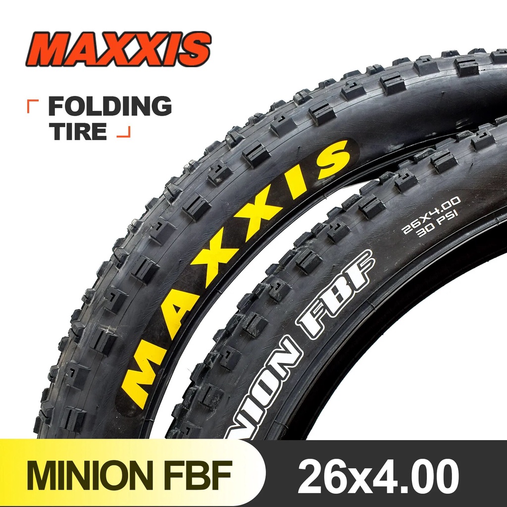 Maxxis 26 Minion FBF FBR 26 * 4.0 26 * 4.8 พับยางจักรยานเสือภูเขา MTB สําหรับทดลองขี่จักรยานไขมันบวกยางต่ํากลิ้งชิ้นส่วนจักรยาน