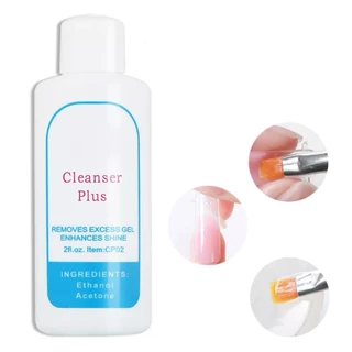 60ml. Sina Cleanser Plus น้ำยาเช็ดสีเจล เช็ดคราบเหนียวหลังทำเล็บ​ ล้างเล็บ อุปกรณ์ทำเล็บ