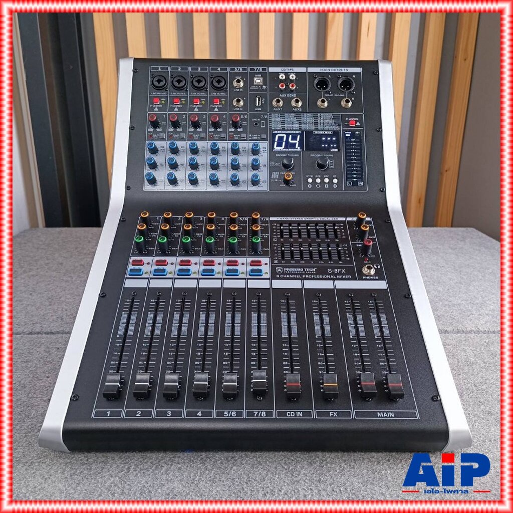 PROEUROTECH S-8FX MIXER มิกซ์ มิกเซอร์ เครื่องเสียง เครื่องปรับแต่งเสียง โปรยูโร่เทค รุ่น S 8FX S8FX