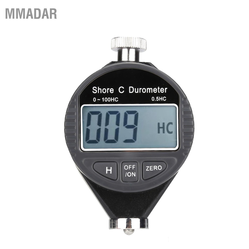 MMADAR Digital 100HD C Durometer เครื่องทดสอบความแข็งของยางฝั่งจอแสดงผล LCD เมตร