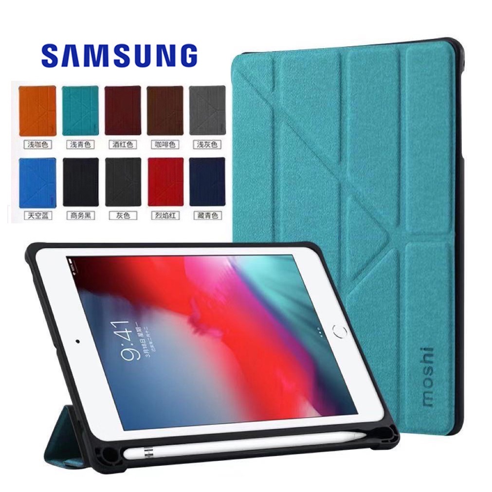MOSHI.เคสฝาพับ ซัมซุง แท็ป A9 Plus เคสแท็บเล็ต Smart Case For Samsung Galaxy Tab A9 Plus Tab A9Plus 2023 มีช่องใส่ปากกา