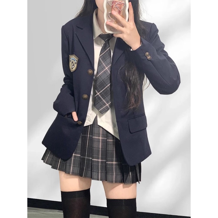 [Fashion/พร้อมส่ง] 2024jk ชุดเสื้อสูทแจ็กเก็ต กระโปรง สามชิ้น แฟชั่นฤดูใบไม้ร่วง ฤดูหนาว สําหรับผู้หญิง