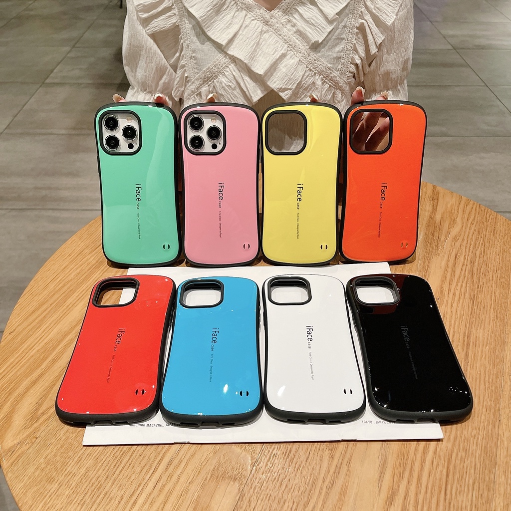 เคสโทรศัพท์มือถือ ซิลิโคน กันกระแทก ลาย iFace แฟชั่นหรูหรา สําหรับ iPhone 12 13 14 15 Pro Max 15 Pro