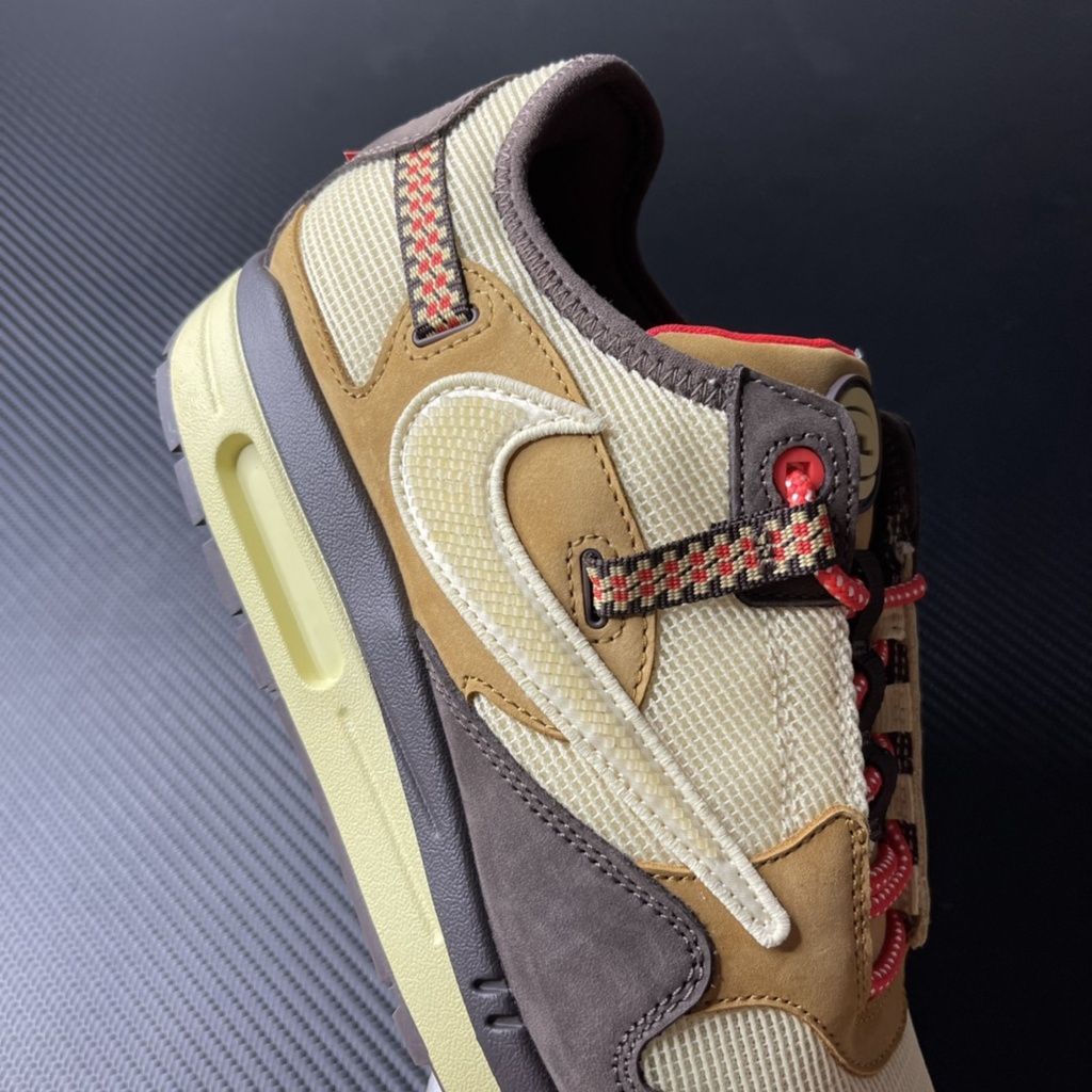 Nike Air Max 1 Travis Scott Cactus Jack Baroque Brown DO9392 200 ( Originals Quality 100% ) Sneaker
