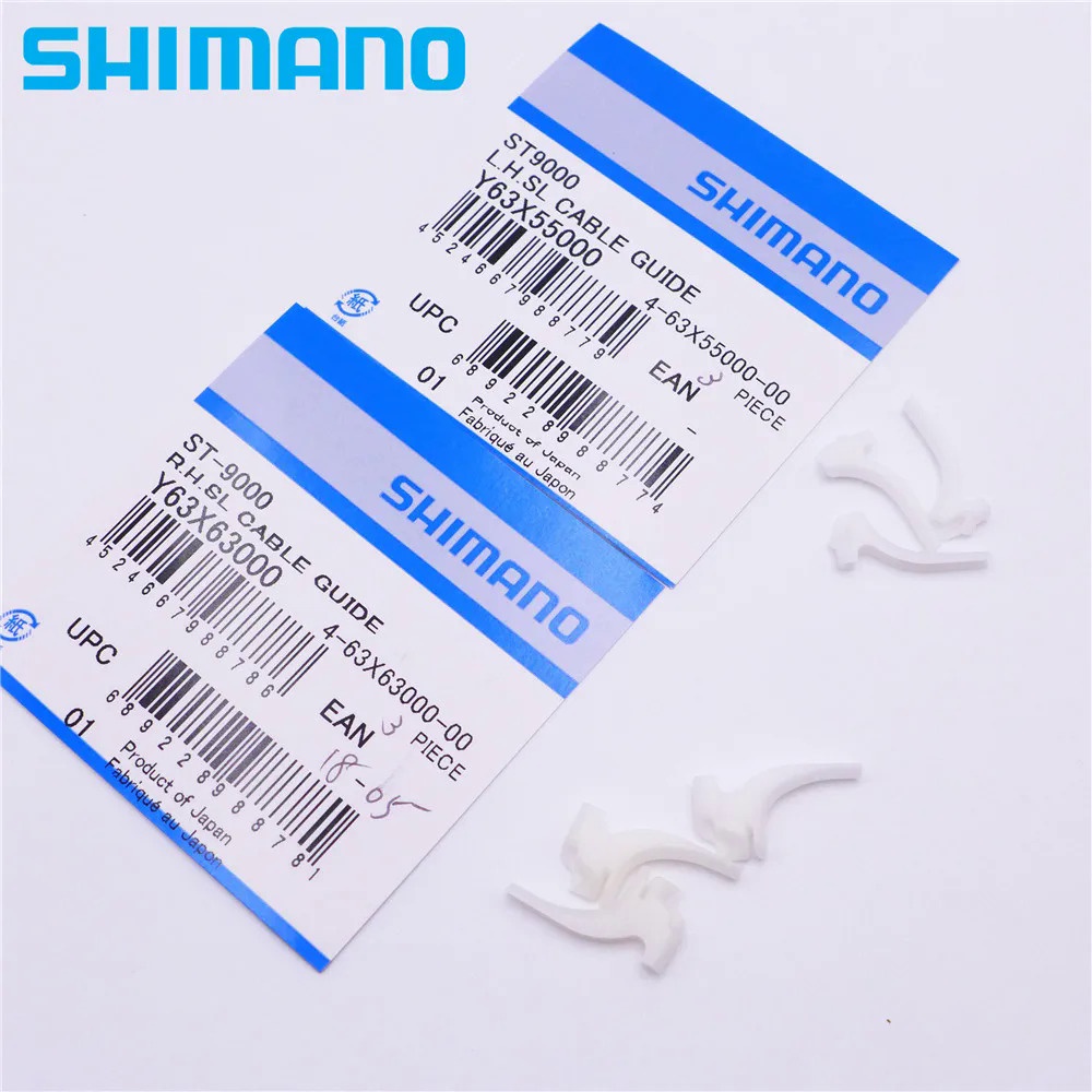 คันเกียร์ควบคุมคู่ SHIMANO Y63X55000 Y63X63000 พร้อมไกด์สายเคเบิล SL R L สำหรับ ST-R7000/R8000/R9100