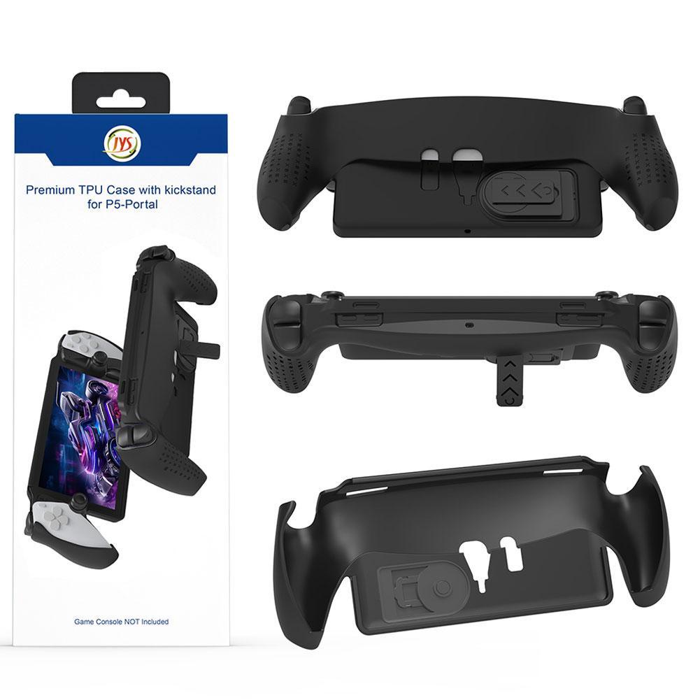 เคส TPU พร้อมตัวยึด สําหรับ Playstation Portal ฝาครอบป้องกัน ป้องกันรอยขีดข่วน ป้องกันการตก สําหรับ PS Portal Game Console เคสขาตั้ง อุปกรณ์เสริม