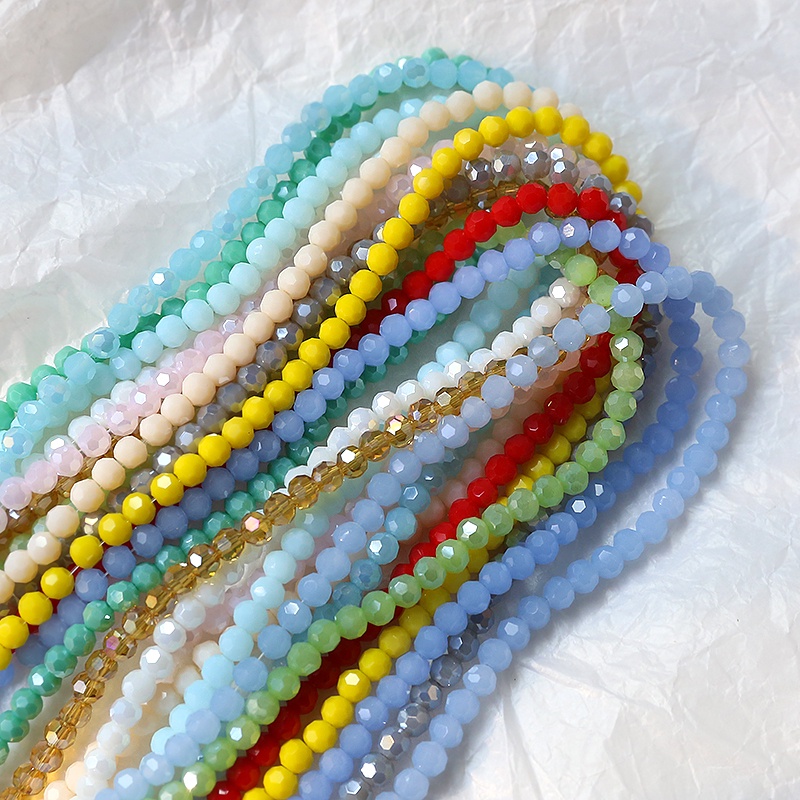 100pcs ลูกปัดคริสตัล หลากสี 4 มม. สําหรับทําเครื่องประดับ ต่างหู สร้อยข้อมือ สร้อยคอ diy ราคา ถูกที่สุด ดีลบีเคเค แกลเลอรีภาพที่ 2