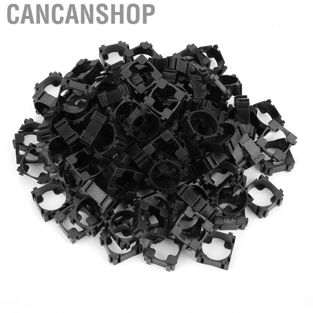 (Ready Stock) Cancanshop 100 ชิ้นทรงกระบอก แบตเตอรี่ วงเล็บ 18650 Li ion ผู้ถือยืนแพ็ค