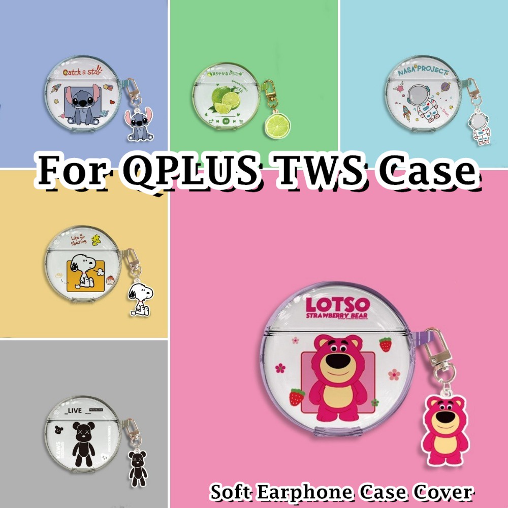 【ของแท้】เคสหูฟัง ซิลิโคนนิ่ม ลายการ์ตูนเรียบง่าย สําหรับ QPLUS TWS