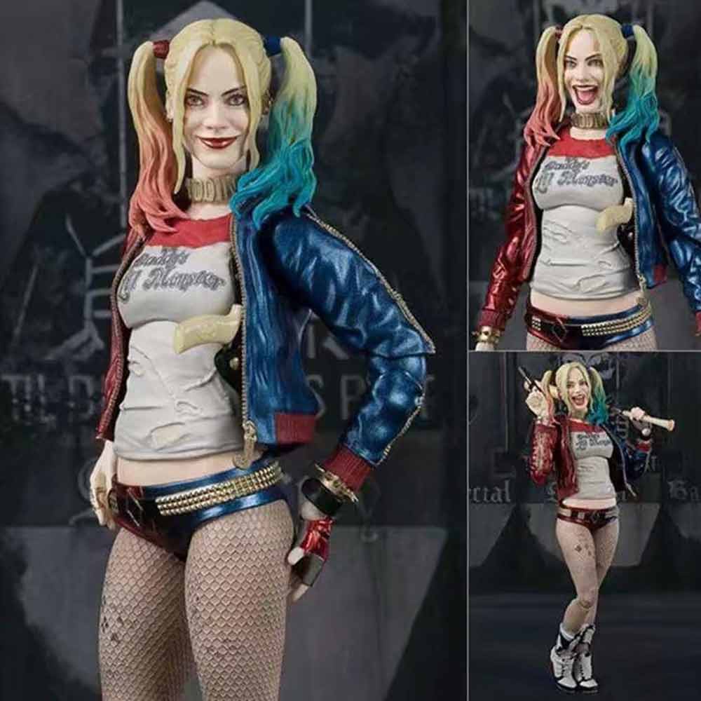 SHF Suicide Squad Joker Harley Quinn NECA Action Figure Toys Model Dolls

