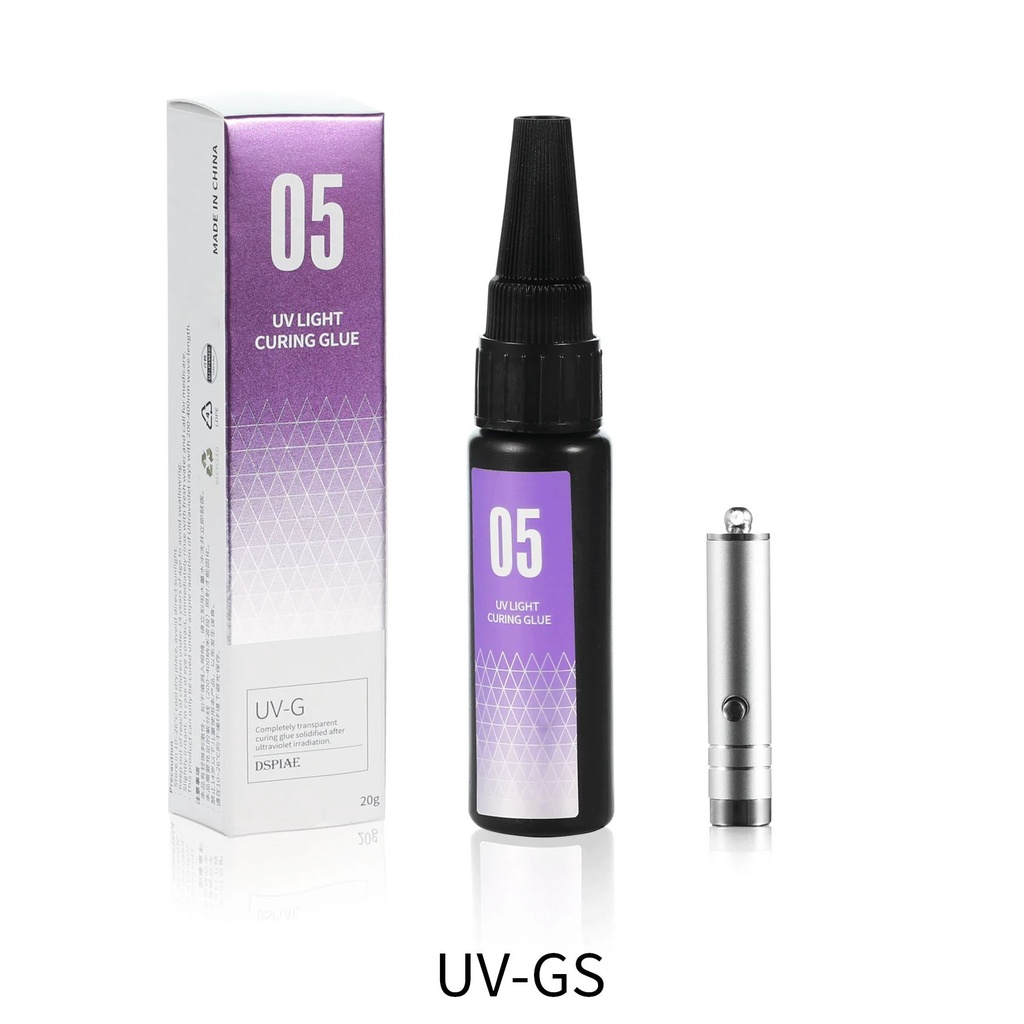 Dspiae UV-G Light Solid กาวบ่มกาว แบบใส สําหรับกันดั้ม ทหาร โมเดล ทํางานอดิเรก DIY เครื่องมือ
