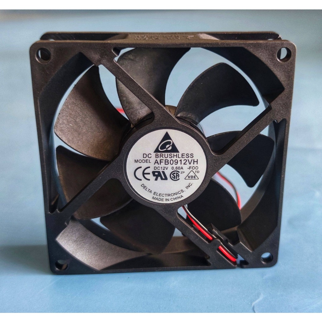 พัดลมระบายความร้อน Delta AFB0912VH 9 ซม. 90*90*25 มม. 9025 12V 0.6A