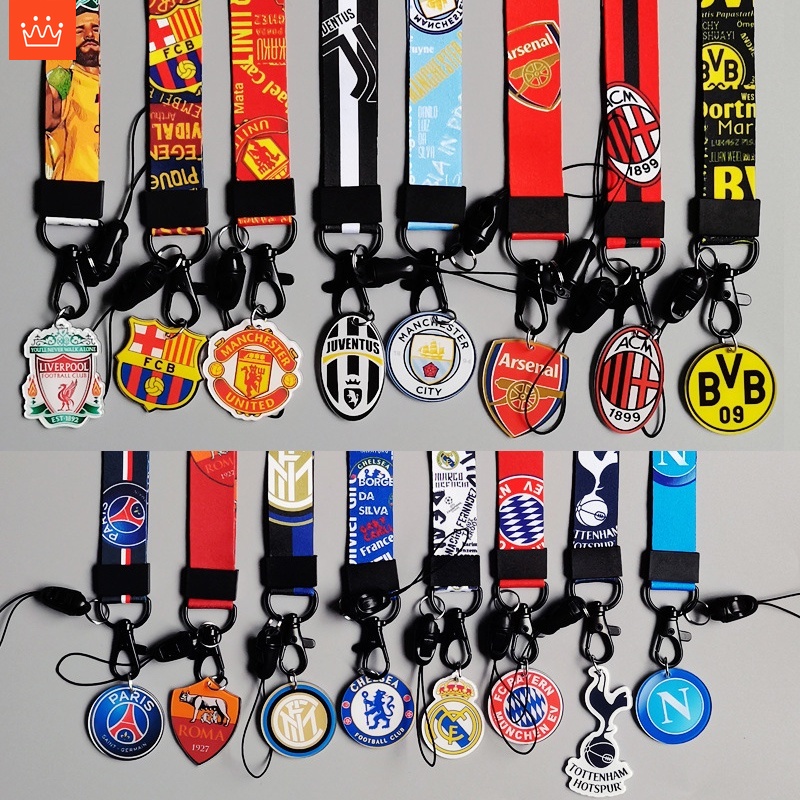 J· สายคล้องคอ Football Club เชือกเส้นเล็ก สายคล้องไนลอน สายคล้องโทรศัพท์มือถืออะนิเมะญี่ปุ่น