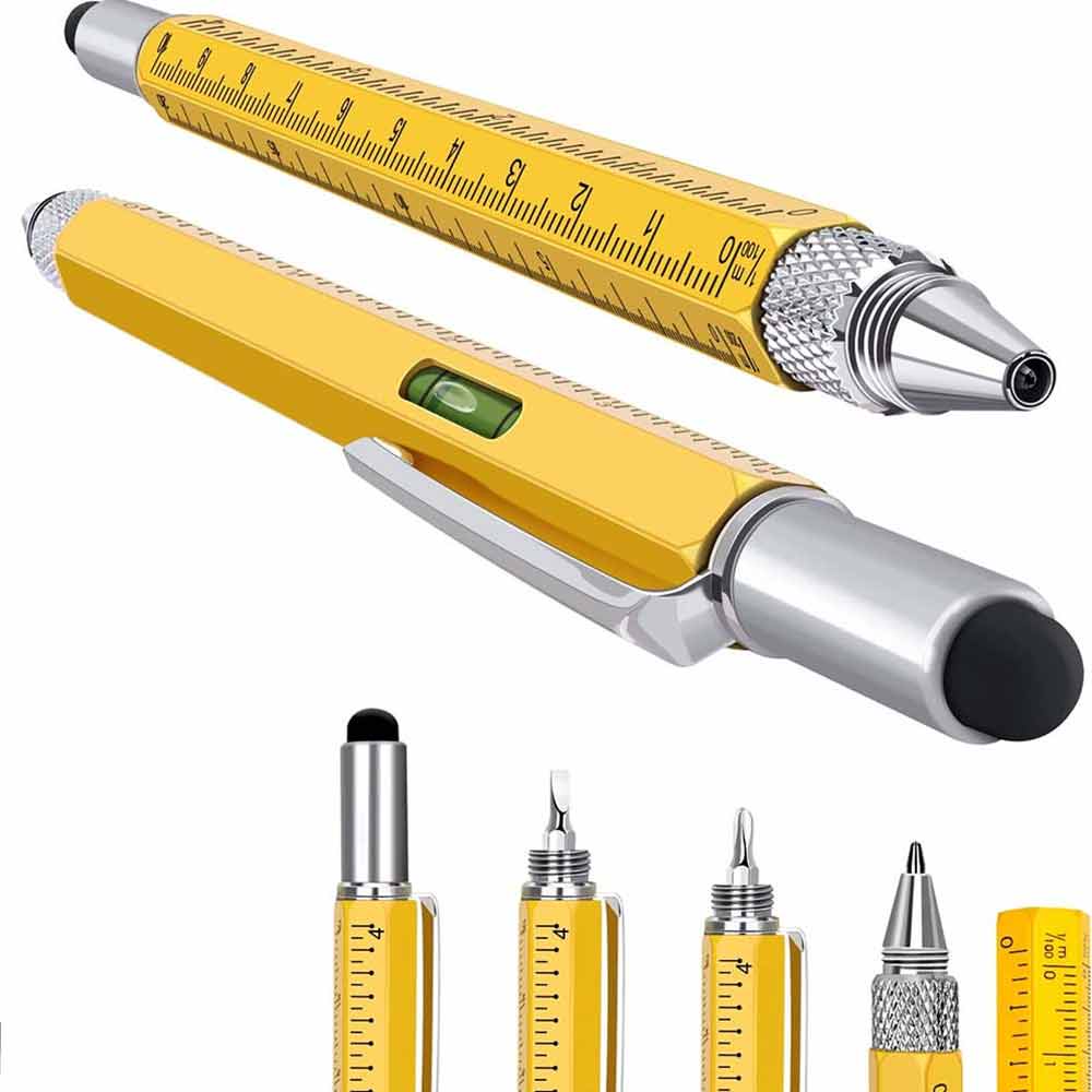 Stocking Stuffers Gifts for Men Dad-Multitool Pen Construction Tools, Pen Tool Gadget for Men Women,Gifts Ideas for Engineer Woodworkers