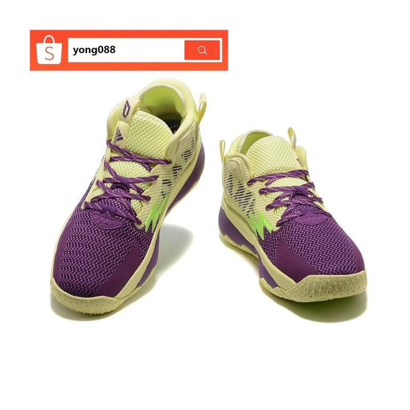 100% Original Adidas Dame 8 Damian Lillard 8 Green Purple Sports Basketball Shoes for men