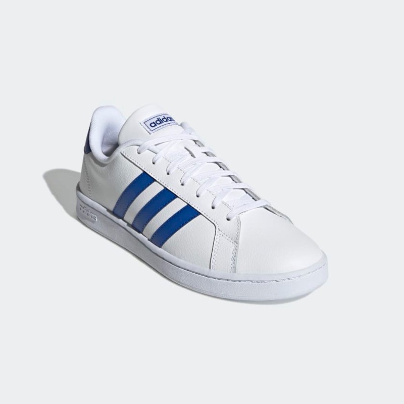 Adidas Grand Court White Blue Ice Shoes - Women's Casual Shoes