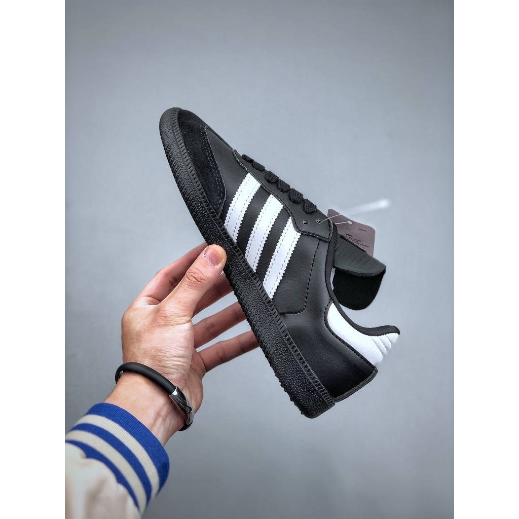 Adidas Original Samba Classic ผ้าใบสไตล์เรโทรแซมบ้า รองเท้า true