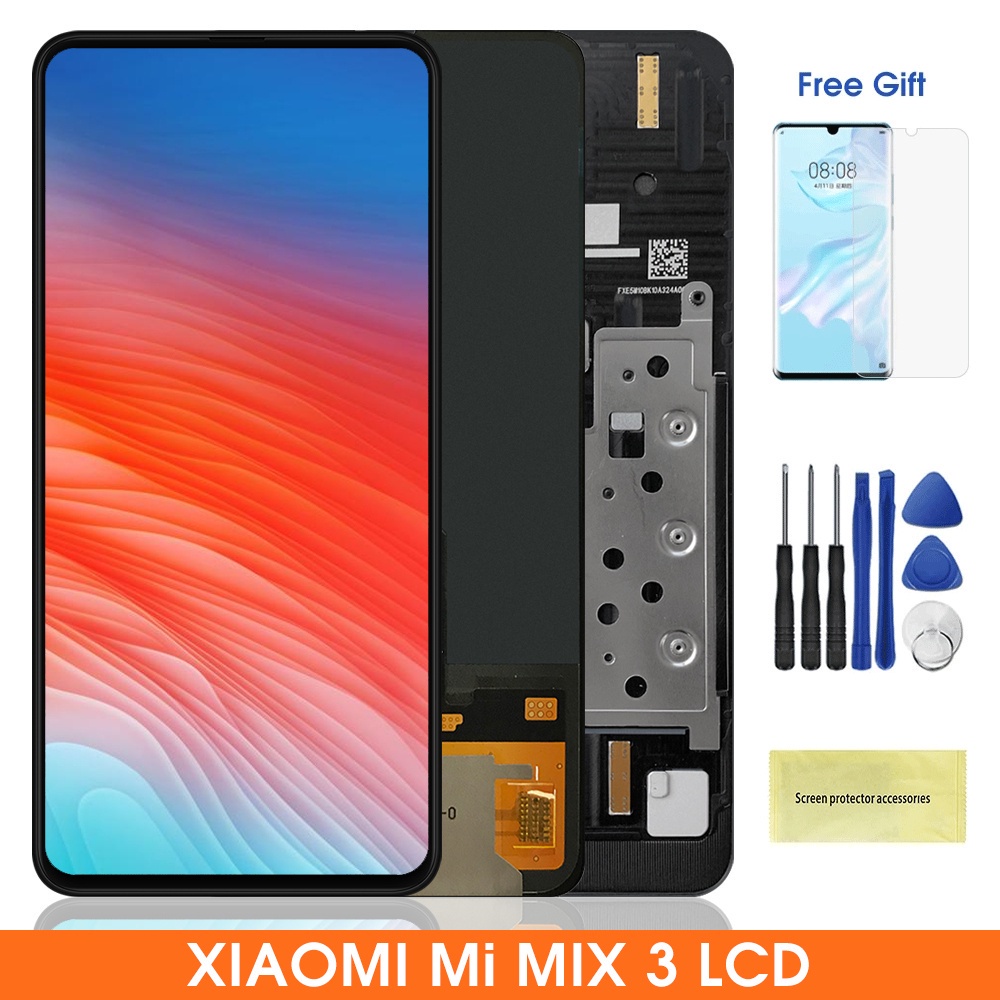&lt;พร้อมกรอบ&gt; OLED จอ lcd for Xiaomi Mix 3 Mi MIX 3 หน้าจอ หน้าจอหัวเวย จอพร้อมทัชสกรีน
