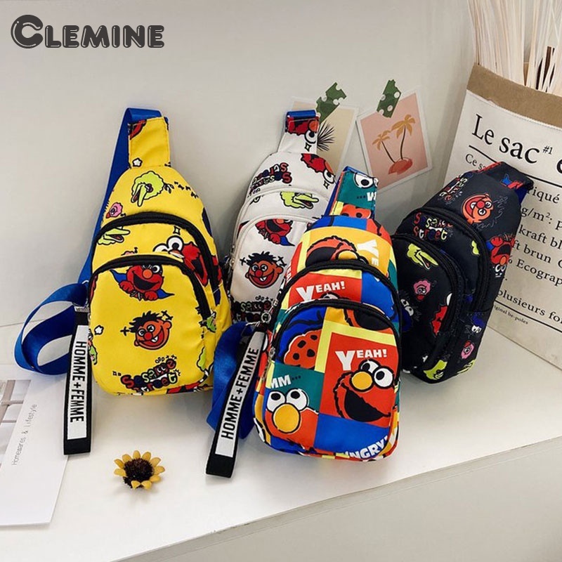 Clemine กระเป๋าคาดอก กระเป๋าสะพายไหล่ สําหรับเด็กผู้ชาย