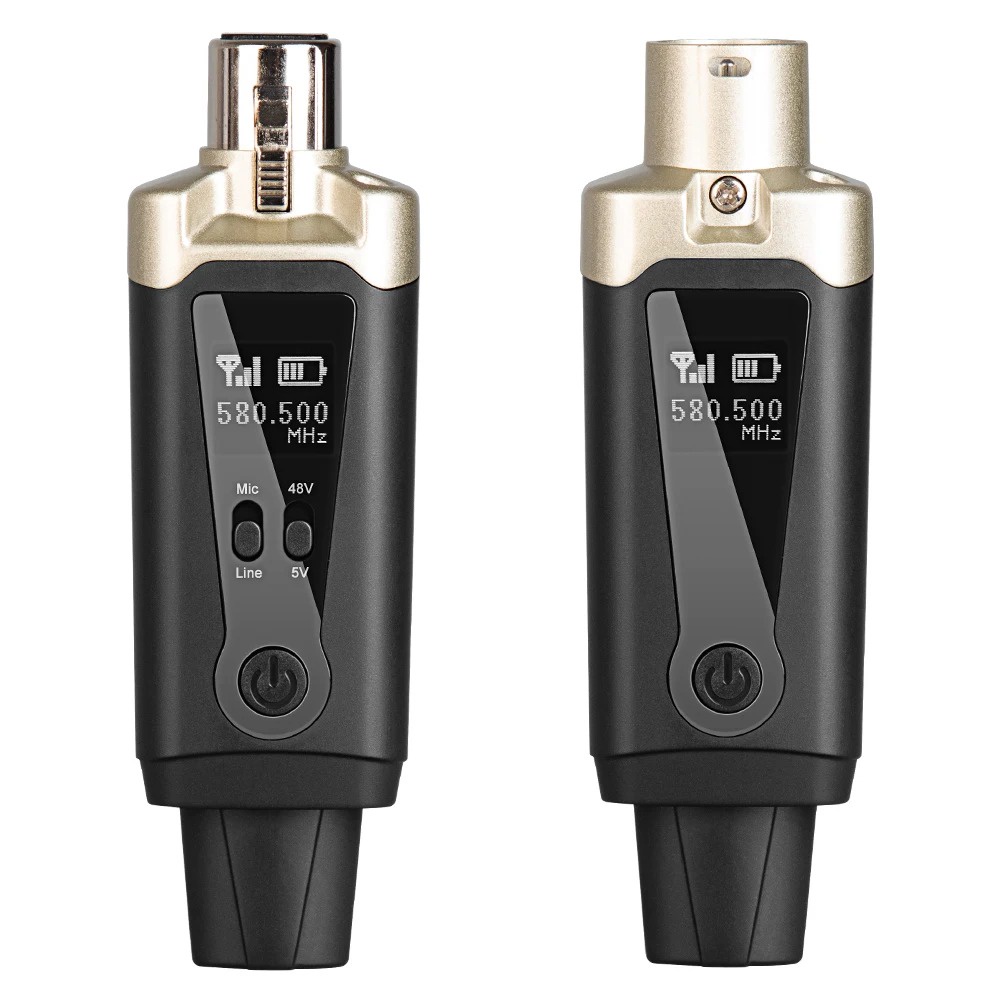 ระบบไมโครโฟนไร้สาย UHF XLR สําหรับไมโครโฟนไดนามิก เครื่องผสมเสียง ระบบ PA