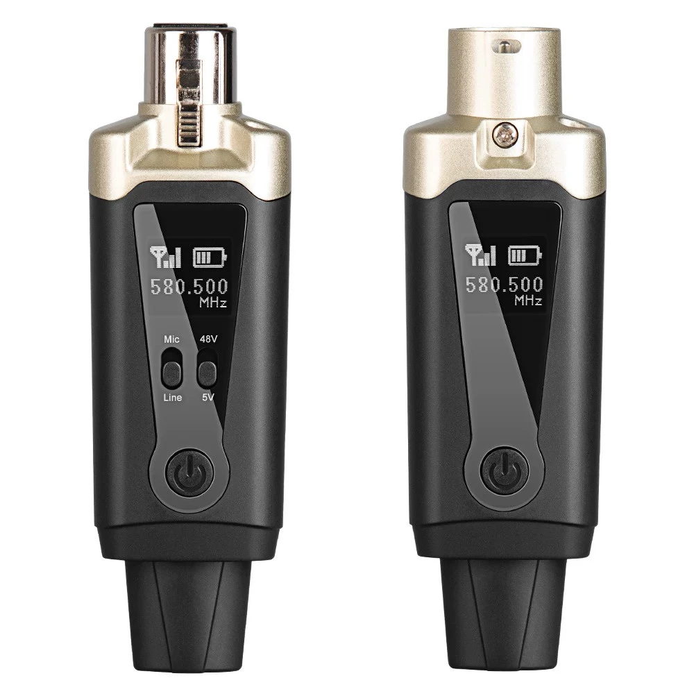 ระบบไมโครโฟนไร้สาย UHF XLR สําหรับไมโครโฟนไดนามิก เครื่องผสมเสียง ระบบ PA