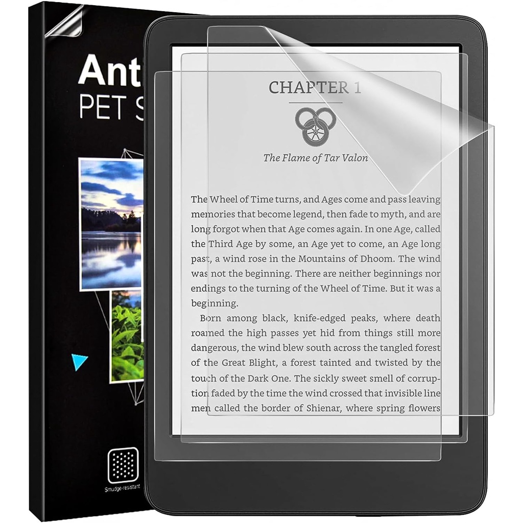 Timovo 3PCS ป้องกันหน้าจอสําหรับ Kindle 11th/10th Anti-Glare ป้องกันหน้าจอ 6 นิ้ว - 2022/2019 Release Scratch Resistance PET Matte Screen Film Protector ฟิล์มป้องกัน