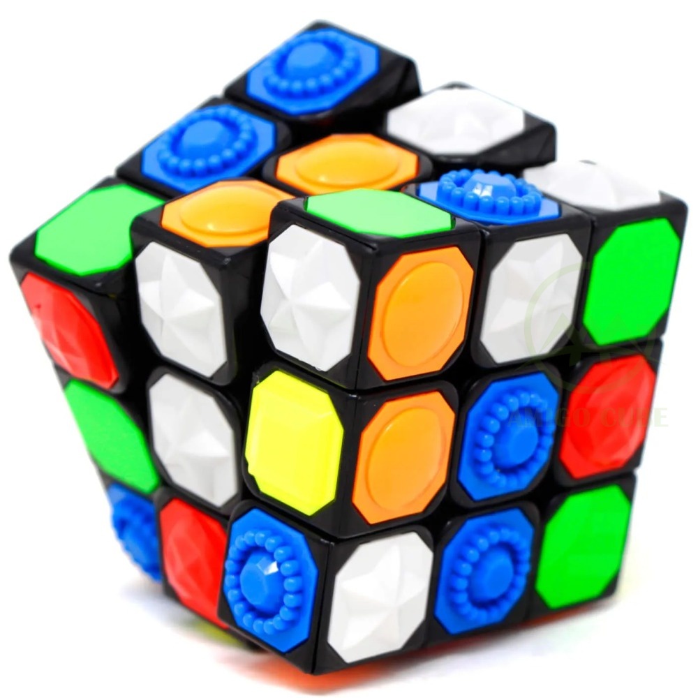 Yj 3x3 สัมผัส Shizhang Speed Cube 3x3x3 Magic Cube สําหรับตาบอด