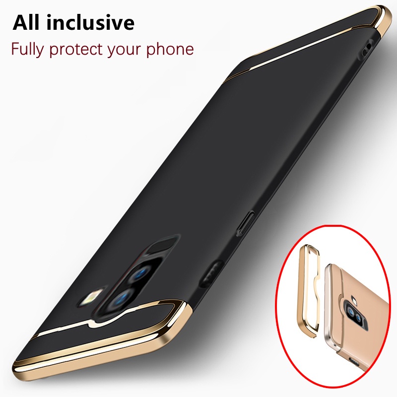 เคสโทรศัพท์มือถือ พลาสติกแข็ง กันรอยนิ้วมือ กันซีดจาง หรูหรา สําหรับ Samsung Galaxy J8 2018 6.0 นิ้ว