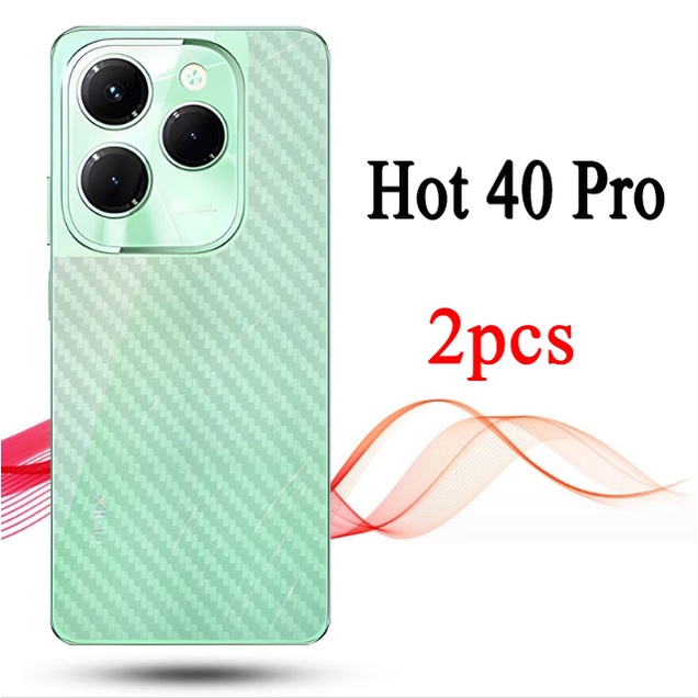 ฟิล์มคาร์บอนไฟเบอร์ ป้องกันด้านหลัง สําหรับ infinix Hot 40 Pro infinix Hot 40 40i 30 30i 30 play