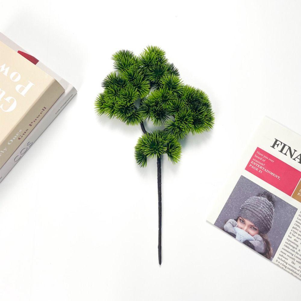 มหาสมุทรแผนที่ สาขาสนจําลอง, ต้นสนประดิษฐ์ที่ทําด้วยมือที่สมจริงสาขาสีเขียว, พลาสติกสร้างสรรค์สีเขียวใบสนปลอมสวน - รูปที่ 2