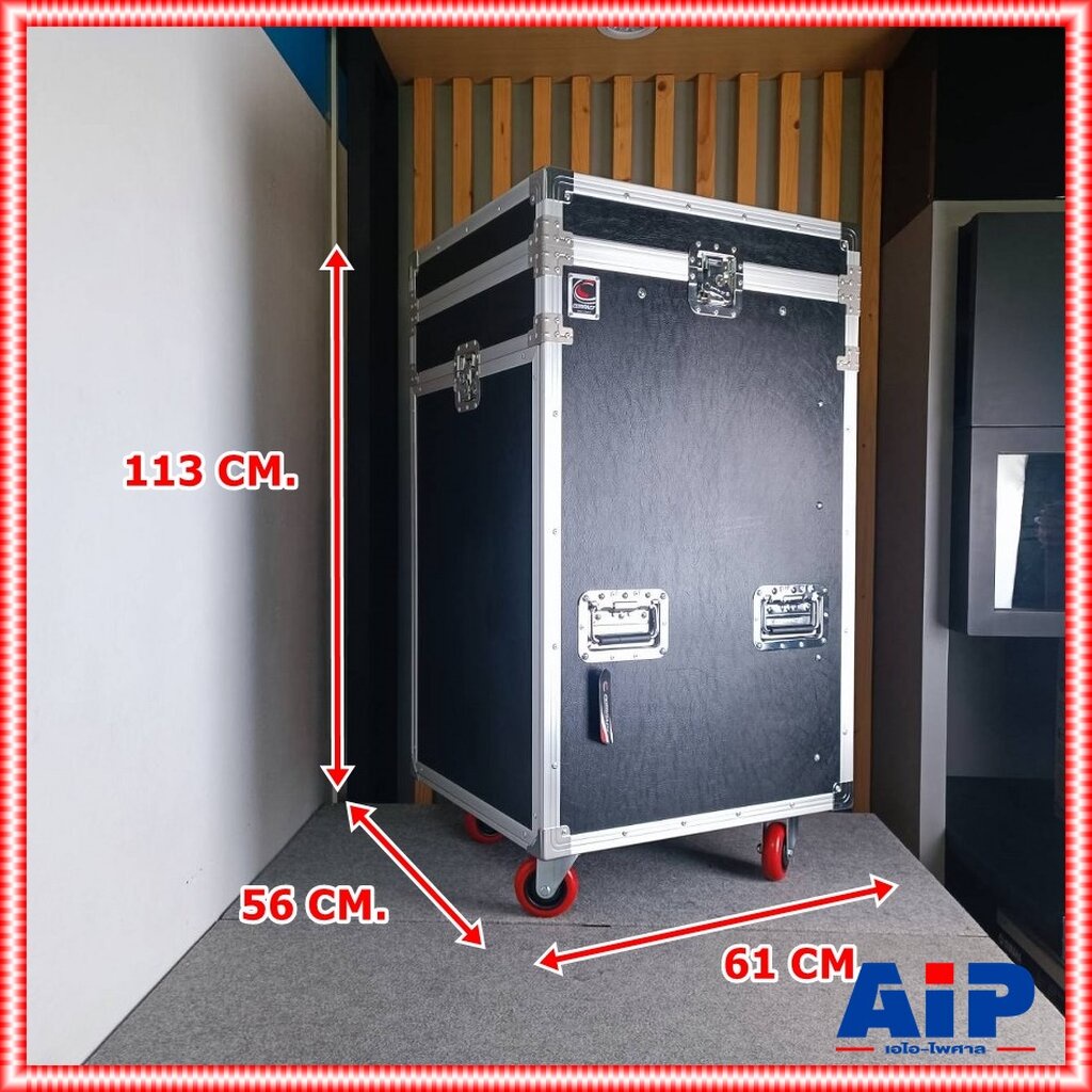 COMPACT XT3s-18U (16U) ตู้ RACK 3ฝา พร้อมล้อ สีดำ RACK 3 ฝา พร้อมล้อ พื้นที่สำหรับเก็บเครื่องเสียง ร