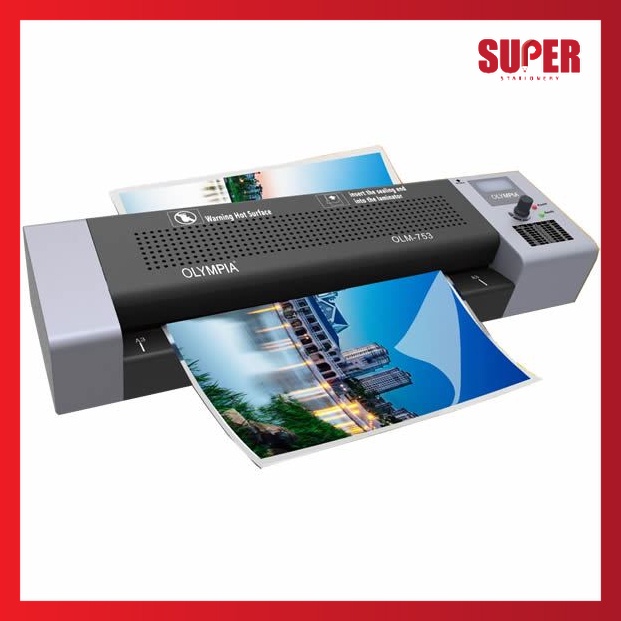 [เครื่องเขียนสุดๆ] Olympia A3 Mesin Laminator / เครื่องเคลือบบัตร เครื่องลามิเนต OLM-753