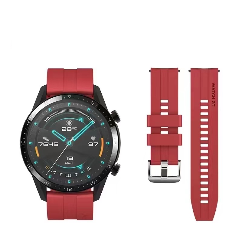 สายนาฬิกาสำหรับHuawei watch GT2 ขนาด22mm watch3 สายรัดซิลิโคน 2pro Honor Magic2 สายขนาด20mm