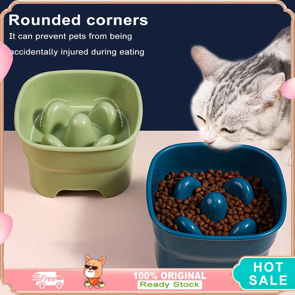 ชามใส่อาหาร ป้องกันการสําลัก ขนาดใหญ่ จุของได้เยอะ สําหรับสัตว์เลี้ยง สุนัข แมว