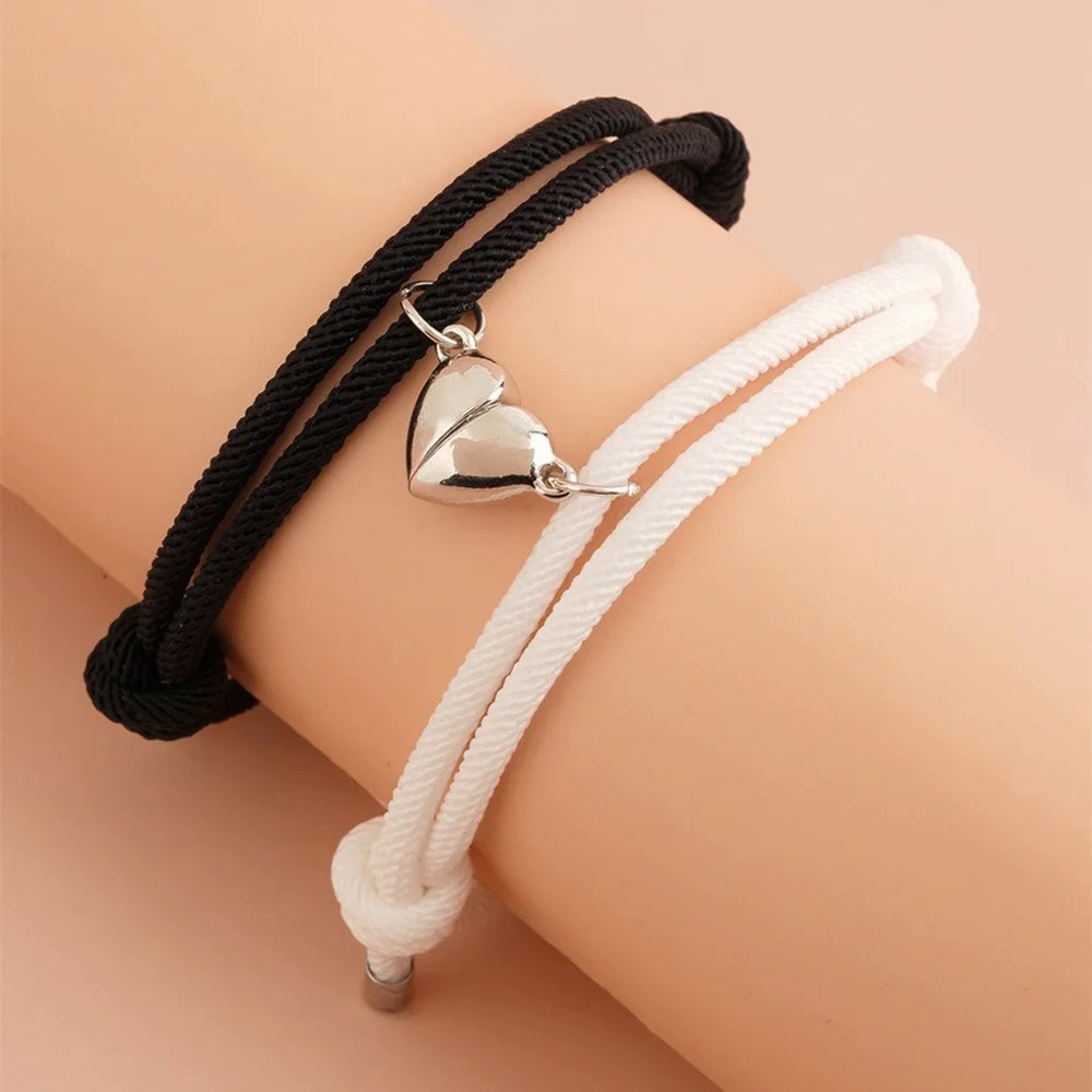 Fashion Heart -shaped Magnetic Flocking Handicon Magnetic Small Personality Couple Magnetic Fastenin