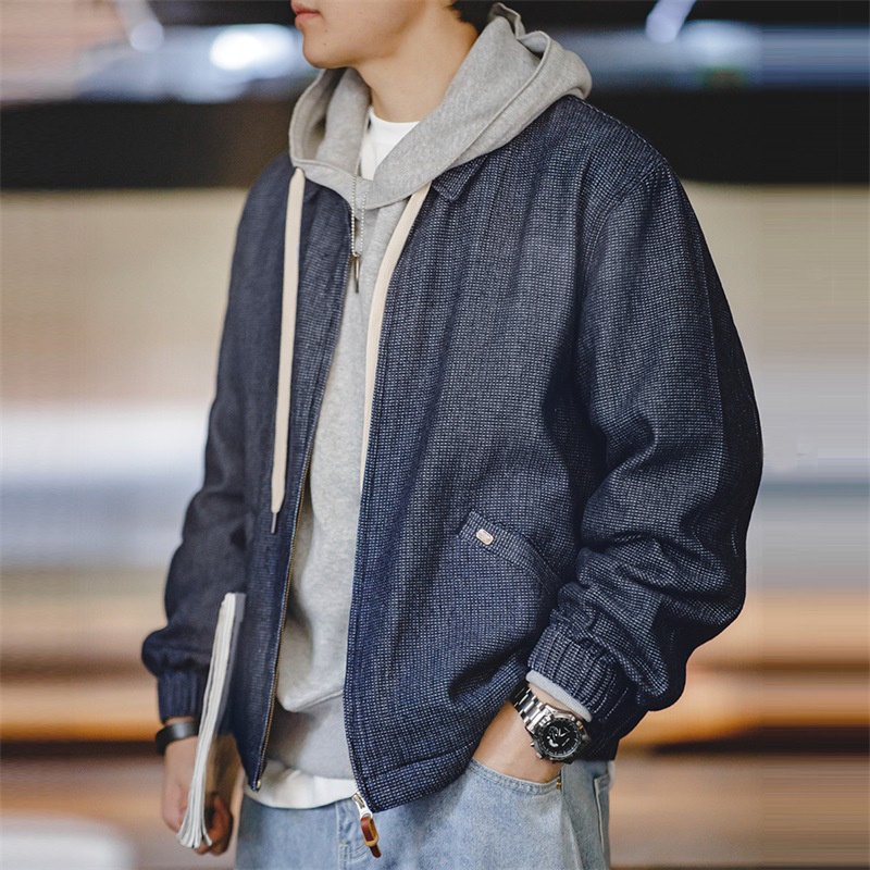 Retro Workwear ผู้ชาย 2024 ฤดูใบไม้ผลิและฤดูใบไม้ร่วงผลิตภัณฑ์ใหม่คุณภาพสูง Casual American Cowboy B