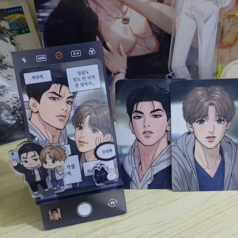 Jinx ที่วางโทรศัพท์มือถือสําหรับ IPhone Kim Dan เกาหลีอะนิเมะตัวเลขการกระทําปรับ Joo Jaekyung ขาตั้งโต๊ะ Joo Jaek