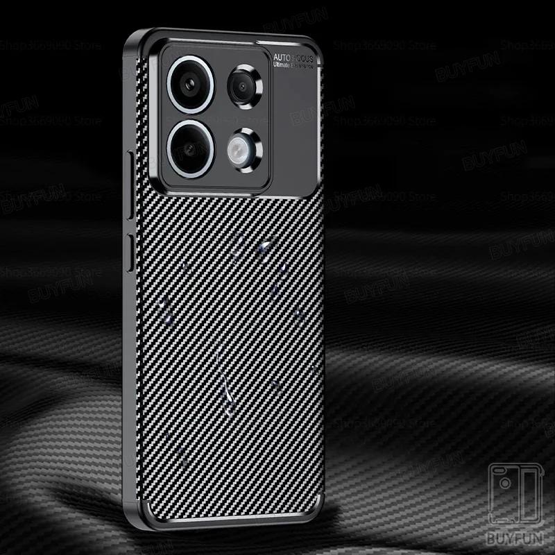 For Xiaomi Redmi Note 13 Pro Plus Note13 Pro+ 13Pro 4G 5G 13R Case Carbon Fiber Pattern Back Cover Shockproof shell